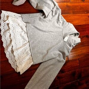 Met Anthropologie peplum sweatshirt